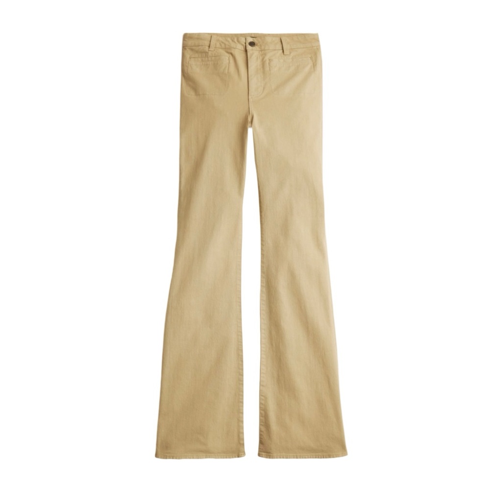 J Crew Vintage Flare Pant in Washed Twill Beige Buckthorn Khaki Size 29 NWT